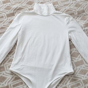White Turtleneck Bodysuit - NWOT